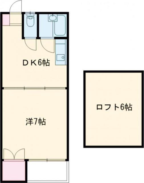 アーバンフラット(1DK/3階)の間取り写真