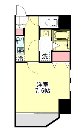 CASA MISAKICHO(1K/3階)の間取り写真