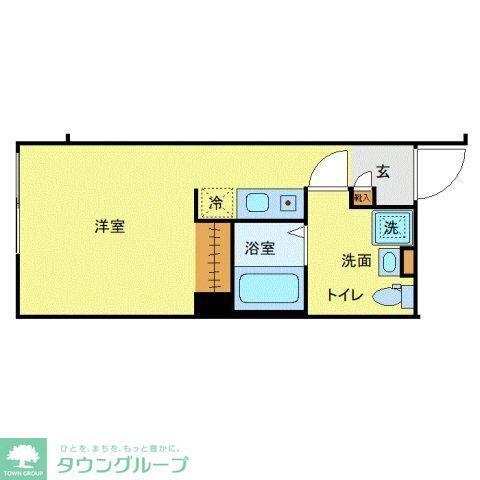 NOVEL COURT 西新井(ワンルーム/1階)の間取り写真
