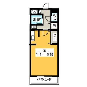 THE ENDLESS(ワンルーム/6階)の間取り写真