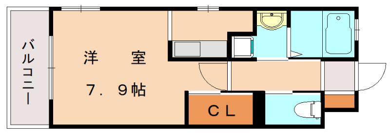 EL CEREZO(1K/1階)の間取り写真