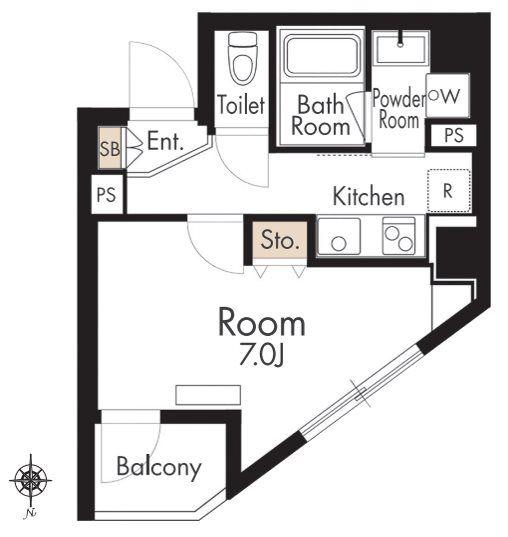 HYS FLAT 糀谷(1K/5階)の間取り写真