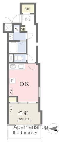 AGRATIO新宿中井(1DK/3階)の間取り写真