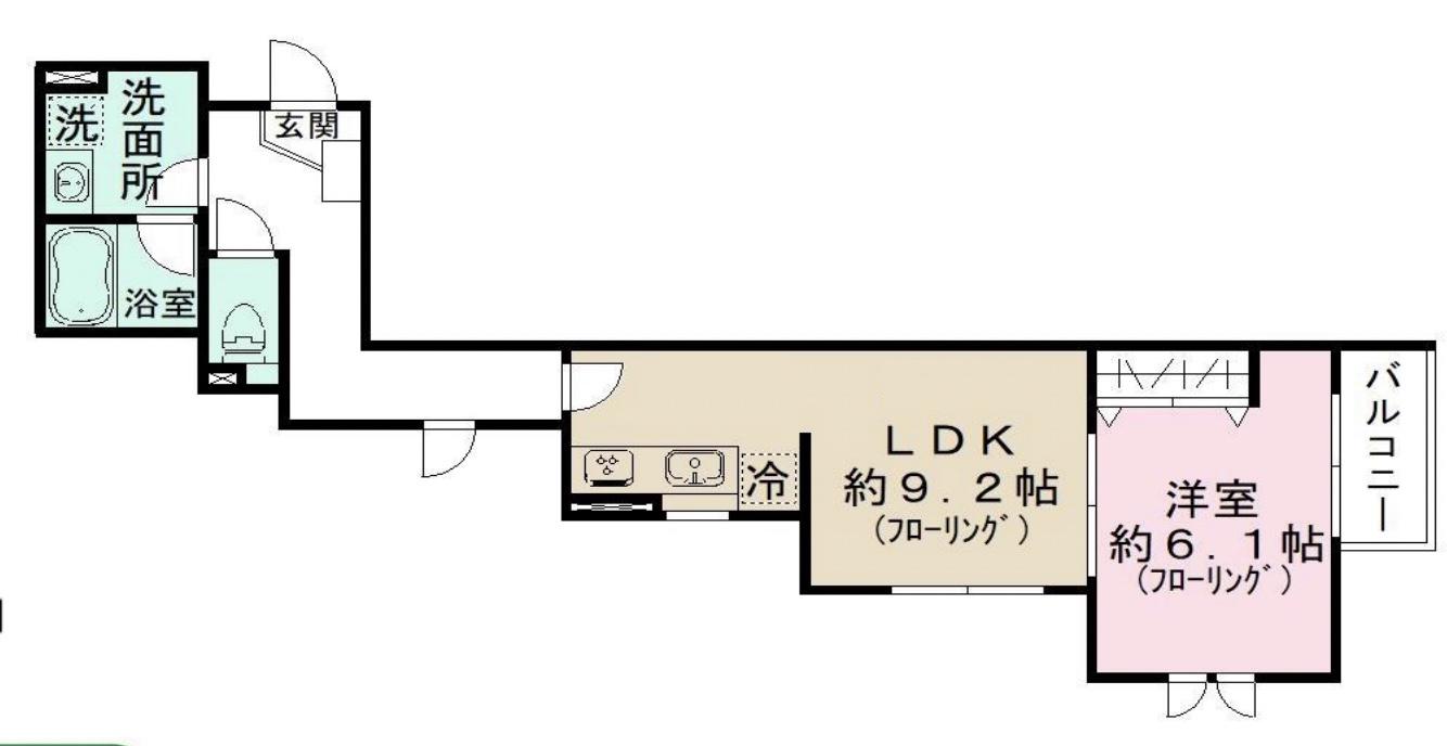 シェール東武練馬(1LDK/3階)の間取り写真