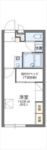 レオパレスグランディール(1K/2階)の間取り写真
