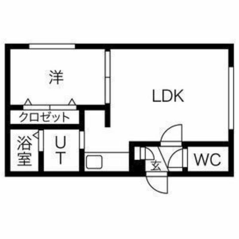 FORTUNA(1LDK/3階)の間取り写真