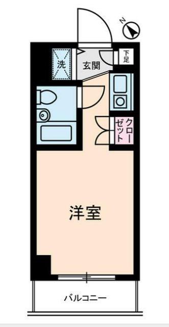 ダイホープラザ橋本(ワンルーム/3階)の間取り写真