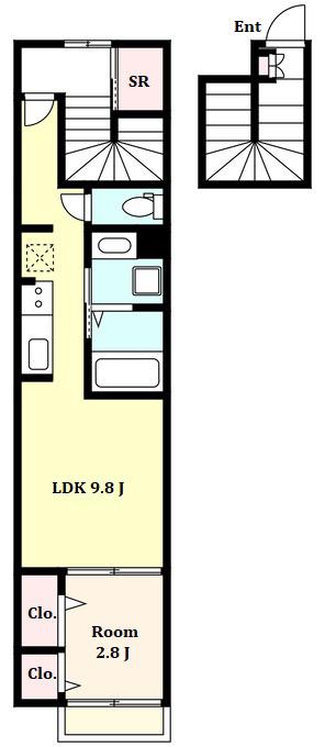グリーンコート田園調布(1LDK/2階)の間取り写真
