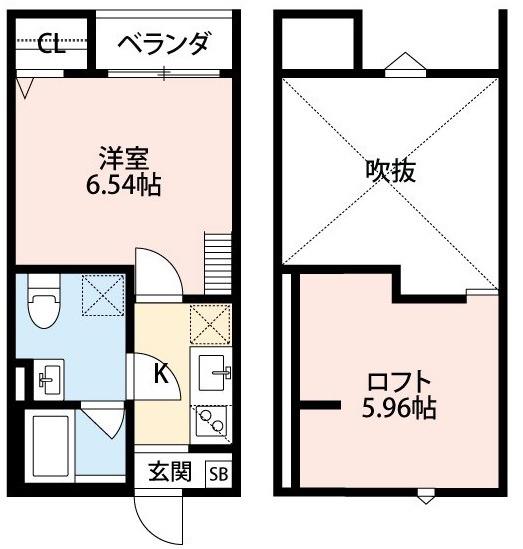グラーティア堺東(1K/2階)の間取り写真