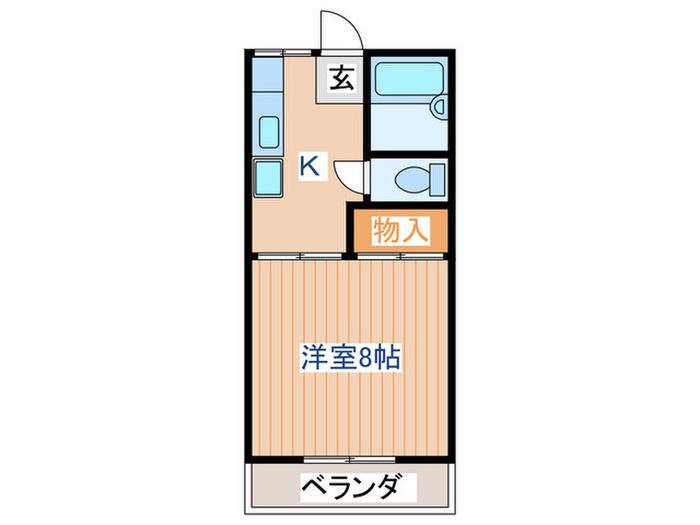 315サーティ(1K/2階)の間取り写真