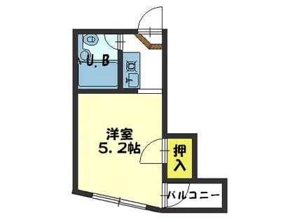 太田口Jビル(1K/3階)の間取り写真