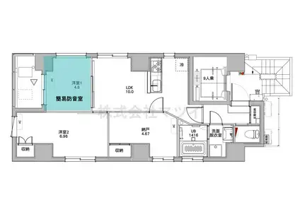 CORTESE音楽KOIWA(3LDK/6階)の間取り写真