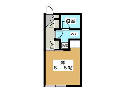 エスポワール青木(ワンルーム/1階)の間取り写真