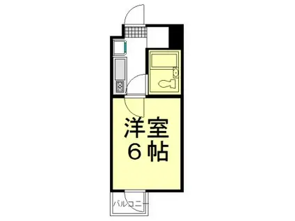 グランピア朝霞(1K/4階)の間取り写真