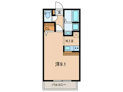 小田2丁目工事(ワンルーム/2階)の間取り写真