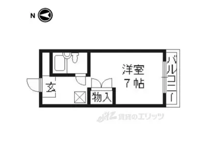 リアライズ富野荘(1K/2階)の間取り写真