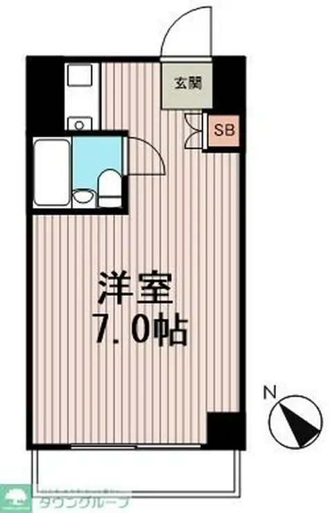 茅場町スカイハイツ 10階階 間取り