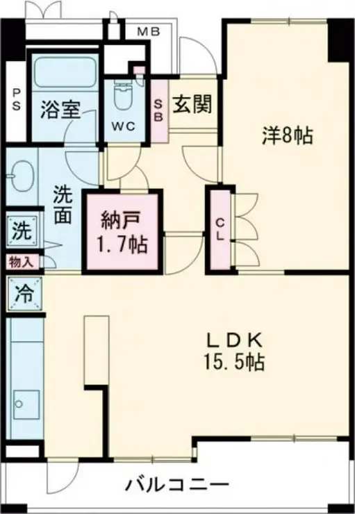 ブロードアベニュー国分寺 15階階 間取り