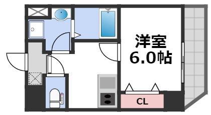 DWELL GALAXY(1K/5階)の間取り写真
