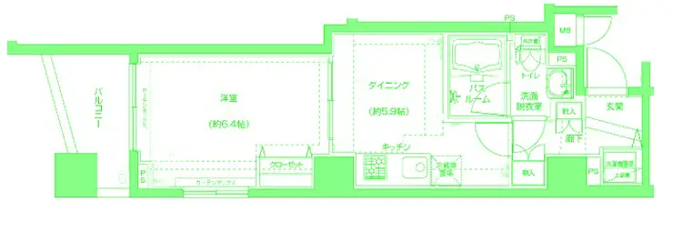 フェニックス横濱関内BAY MARKS 7階階 間取り