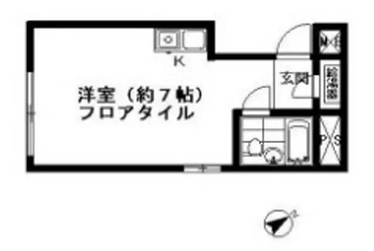 新宿三光町ハイム 4階階 間取り