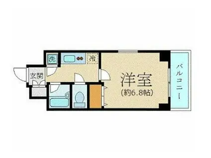 パレステュディオ信濃町(1K/9階)の間取り写真