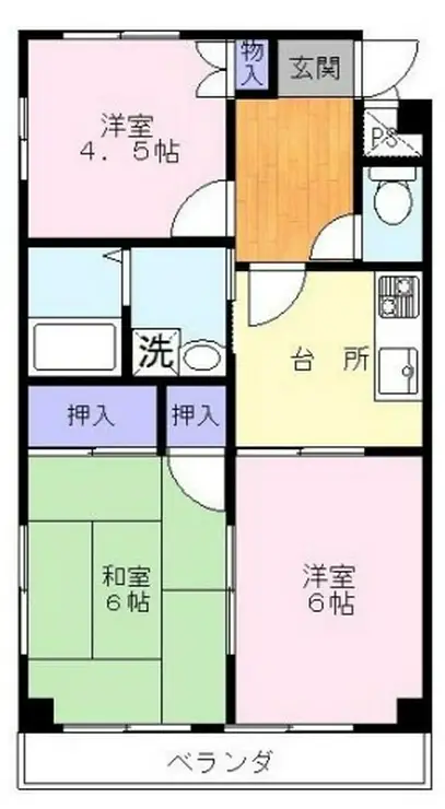 クレメゾン船橋第2 3階階 間取り