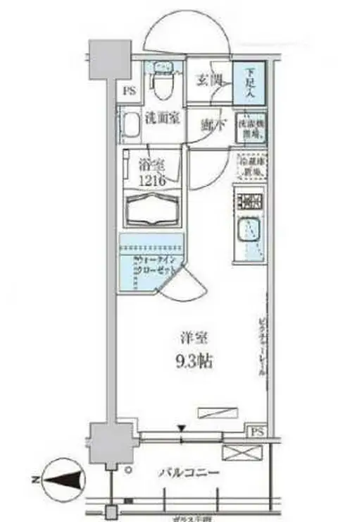 パークアクシス菊川ステーションゲート 6階階 間取り