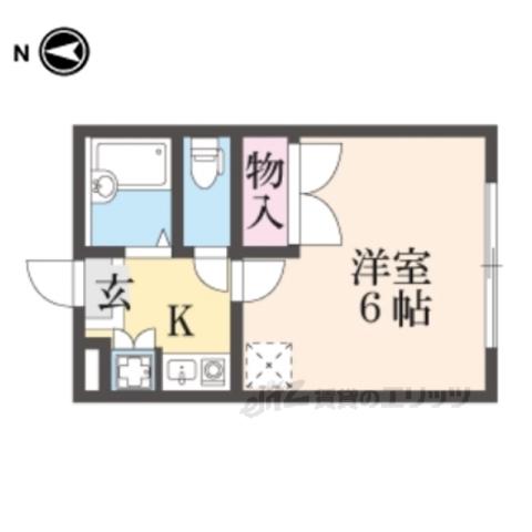 レオパレス大陽弐番館(1K/2階)の間取り写真