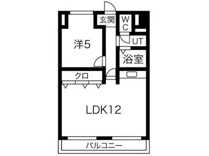 パールアベニュー223(1LDK/1階)の間取り写真