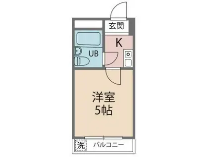 シティパレス脚折III(1K/1階)の間取り写真