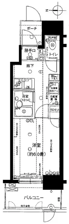 ロワールノイ王子 1階階 間取り