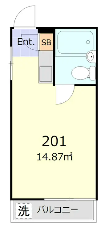 プレステージ王子本町 2階階 間取り