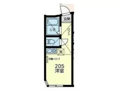 ユナイト中野島レーザーディマルコ(ワンルーム/2階)の間取り写真