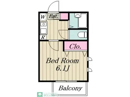 パル・レイスリー(1K/2階)の間取り写真