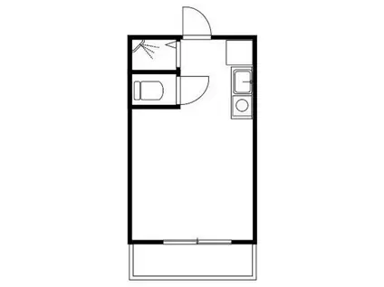 エスペランサ11(1K/4階)の間取り写真