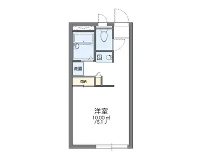 レオパレス松川(1K/1階)の間取り写真