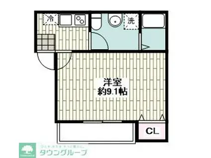 PRIMO VITAプリモヴィータ(1K/3階)の間取り写真