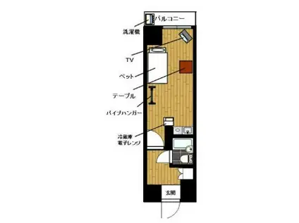 YM浅草雷門(ワンルーム/5階)の間取り写真