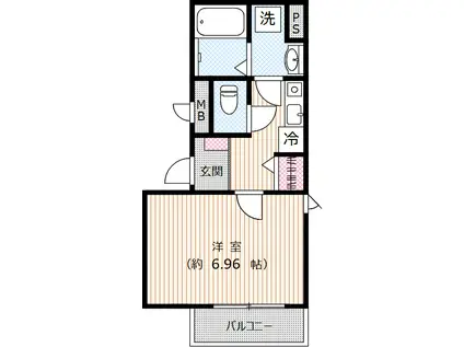 ウエリア小石川(1K/3階)の間取り写真
