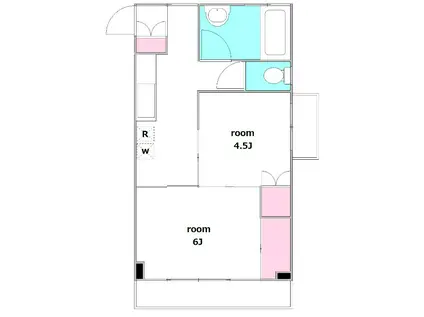 サニーテラス(2K/3階)の間取り写真