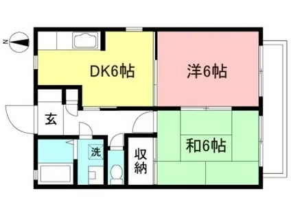 VITABEATA(2DK/1階)の間取り写真