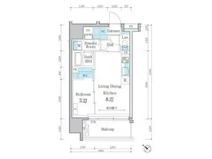 デュオメゾン文京白山(1LDK/5階)の間取り写真