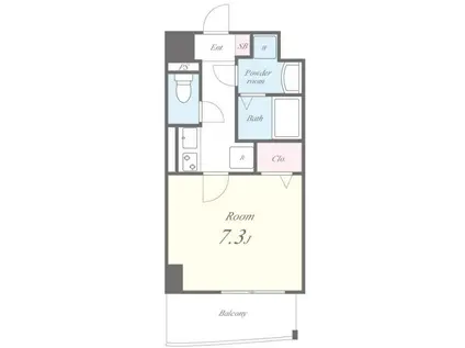 セゾンドミキ(1K/4階)の間取り写真