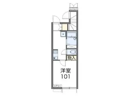 レオネクストウィステリアIII(1K/1階)の間取り写真