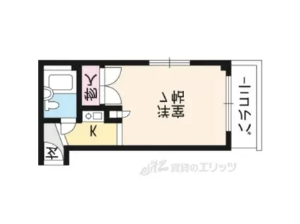 バルーンクラブ(1K/3階)の間取り写真