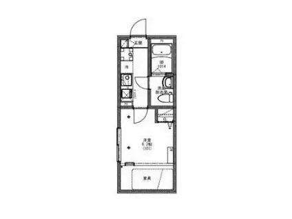 KEIAI RESIDENCE 清瀬III(1K/1階)の間取り写真