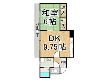 メゾン浦見(1DK/1階)の間取り写真