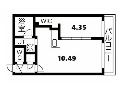 ラ・シュエットI(1LDK/1階)の間取り写真