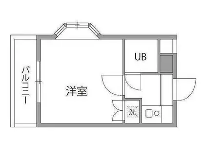 クレール八雲(1K/3階)の間取り写真